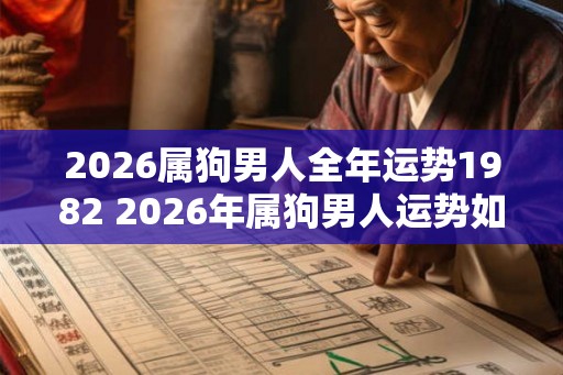 2026属狗男人全年运势1982 2026年属狗男人运势如何