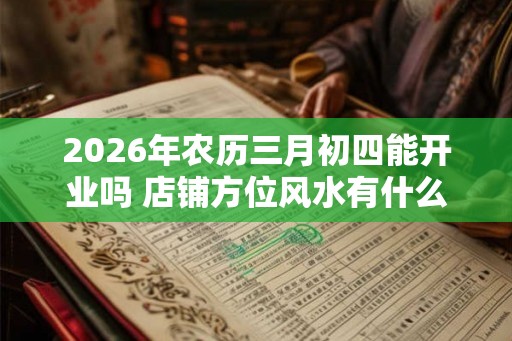 2026年农历三月初四能开业吗 店铺方位风水有什么禁忌