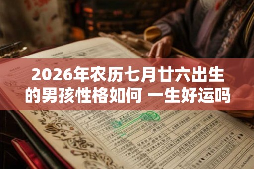 2026年农历七月廿六出生的男孩性格如何 一生好运吗 2026年农历七月廿六出生的男孩性格如何 一生好运吗
