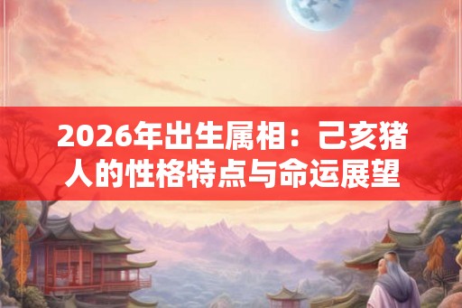2026年出生属相:己亥猪人的性格特点与命运展望 2026年出生属相:己亥猪人的性格特点与命运展望