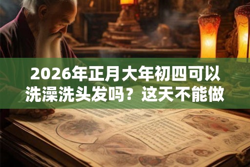 2026年正月大年初四可以洗澡洗头发吗？这天不能做什么？