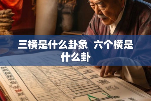 三横是什么卦象  六个横是什么卦