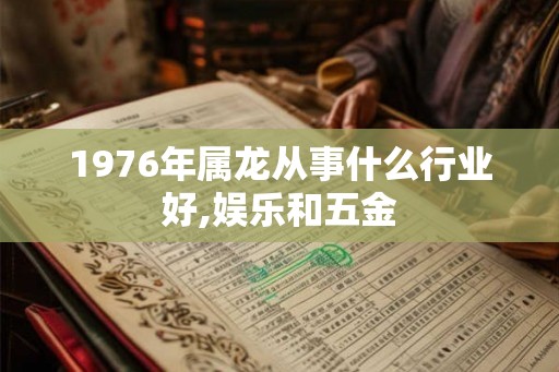 1976年属龙从事什么行业好,娱乐和五金