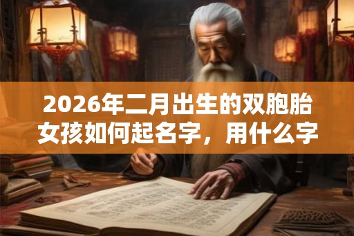 2026年二月出生的双胞胎女孩如何起名字，用什么字比较好