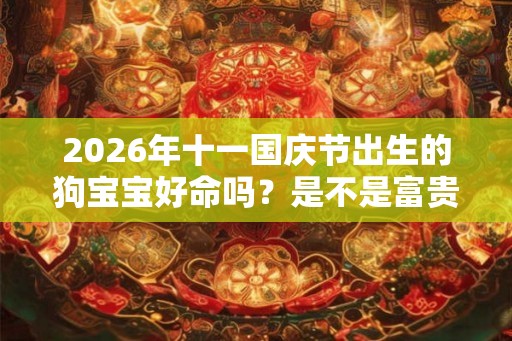 2026年十一国庆节出生的狗宝宝好命吗？是不是富贵命呢？