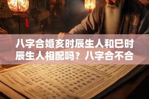 八字合婚亥时辰生人和巳时辰生人相配吗？八字合不合？