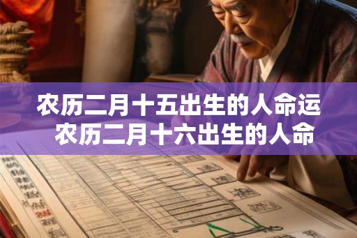 农历二月十五出生的人命运  农历二月十六出生的人命运