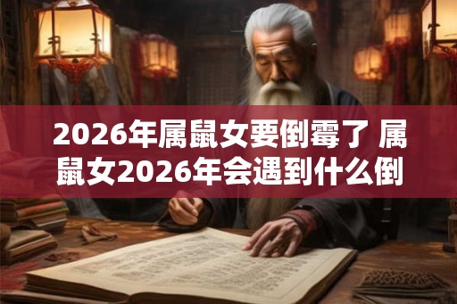 2026年属鼠女要倒霉了 属鼠女2026年会遇到什么倒霉事