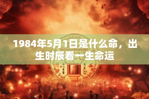 1984年5月1日是什么命，出生时辰看一生命运