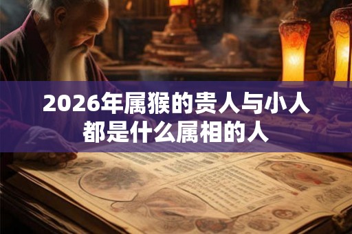 2026年属猴的贵人与小人都是什么属相的人 2026年属猴的贵人与小人都是什么属相的人