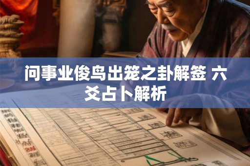 问事业俊鸟出笼之卦解签 六爻占卜解析