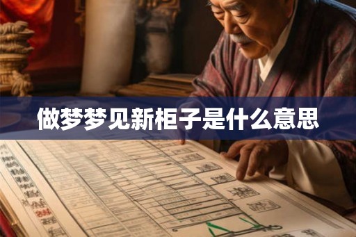 做梦梦见新柜子是什么意思