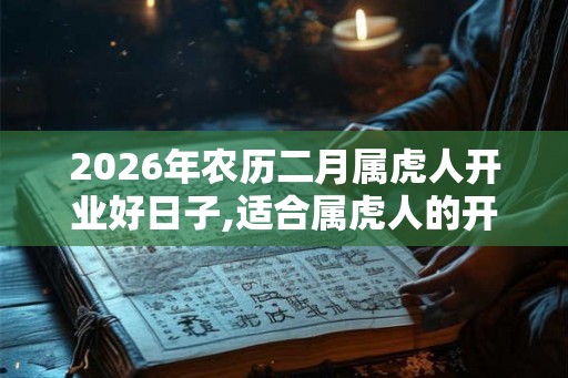 2026年农历二月属虎人开业好日子,适合属虎人的开张吉日