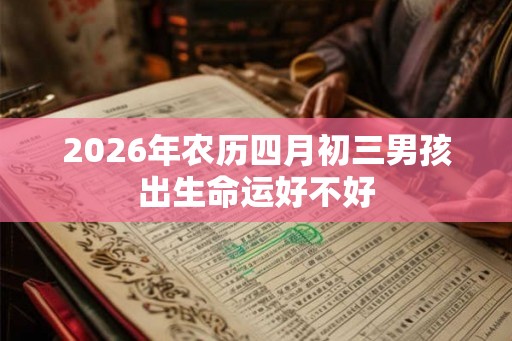 2026年农历四月初三男孩出生命运好不好