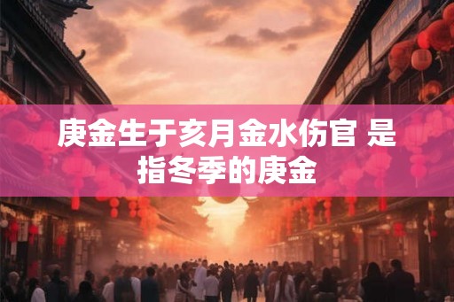 庚金生于亥月金水伤官 是指冬季的庚金