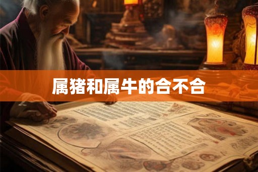 属猪和属牛的合不合