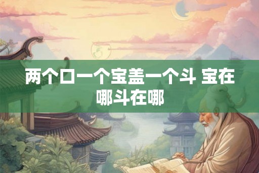 两个口一个宝盖一个斗 宝在哪斗在哪