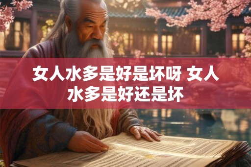 女人水多是好是坏呀 女人水多是好还是坏