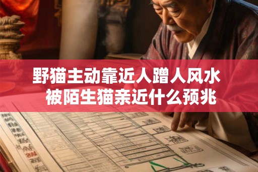 野猫主动靠近人蹭人风水  被陌生猫亲近什么预兆