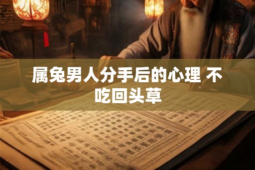 属兔男人分手后的心理 不吃回头草