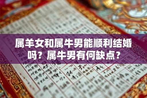 属羊女和属牛男能顺利结婚吗？属牛男有何缺点？