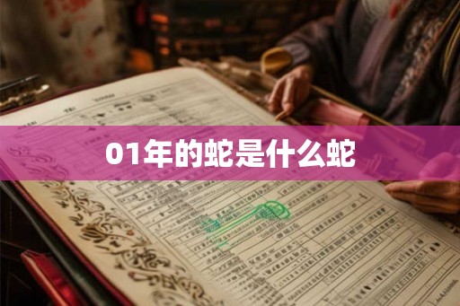 01年的蛇是什么蛇