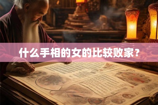 什么手相的女的比较败家？