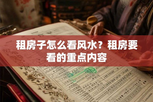 租房子怎么看风水?租房要看的重点内容 租房子怎么看风水?租房要看的重点内容