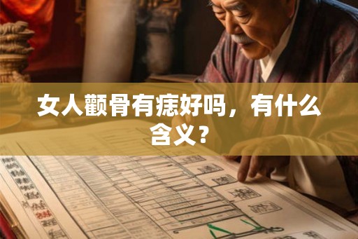 女人颧骨有痣好吗,有什么含义? 女人颧骨有痣好吗,有什么含义?