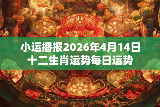 小运播报2026年4月14日十二生肖运势每日运势
