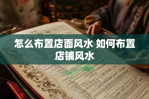 怎么布置店面风水 如何布置店铺风水