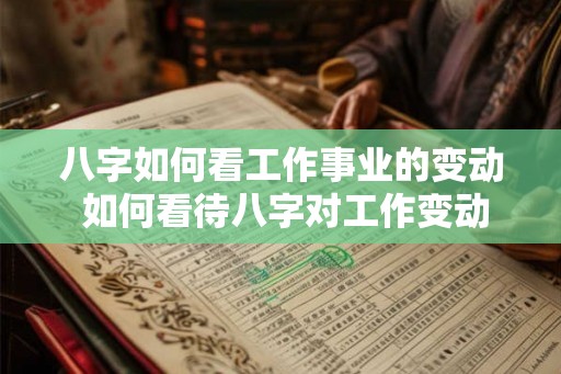 八字如何看工作事业的变动 如何看待八字对工作变动的影响