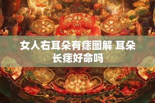 女人右耳朵有痣图解 耳朵长痣好命吗