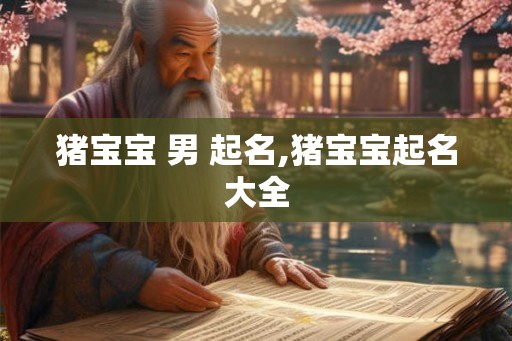 猪宝宝 男 起名,猪宝宝起名大全
