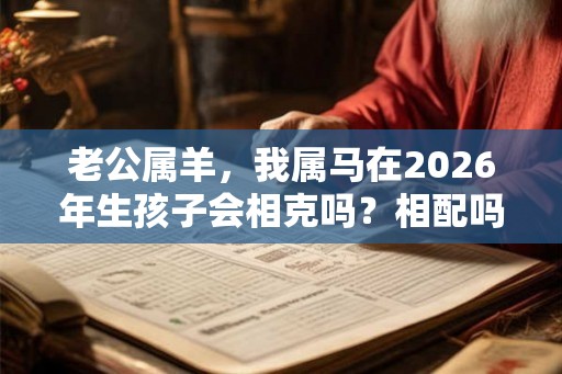 老公属羊，我属马在2026年生孩子会相克吗？相配吗？