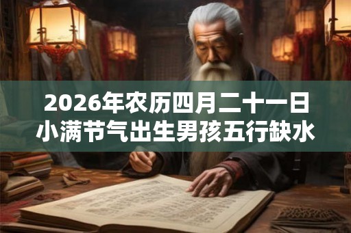 2026年农历四月二十一日小满节气出生男孩五行缺水起名