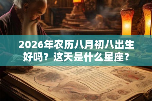 2026年农历八月初八出生好吗？这天是什么星座？