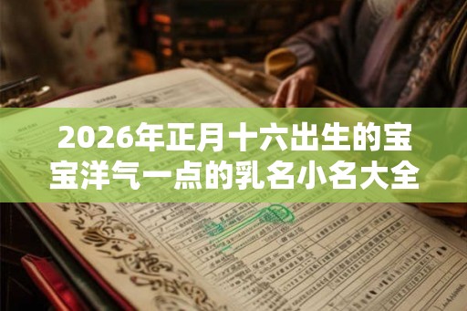 2026年正月十六出生的宝宝洋气一点的乳名小名大全