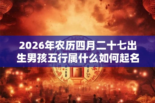 2026年农历四月二十七出生男孩五行属什么如何起名? 2026年农历四月二十七出生男孩五行属什么如何起名?