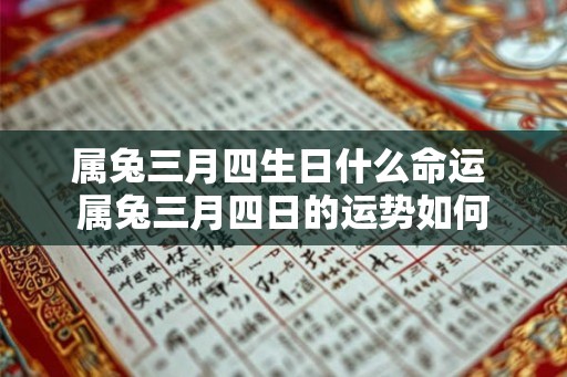 属兔三月四生日什么命运 属兔三月四日的运势如何 属兔三月四生日什么命运 属兔三月四日的运势如何