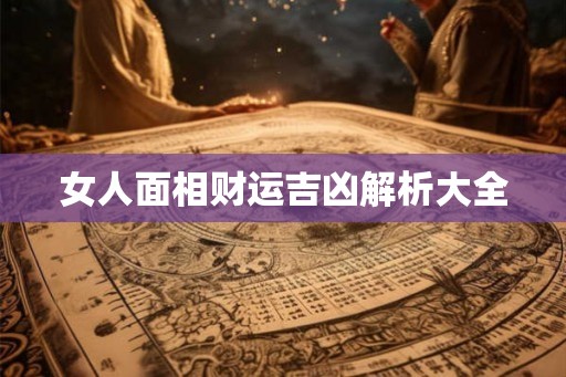 女人面相财运吉凶解析大全