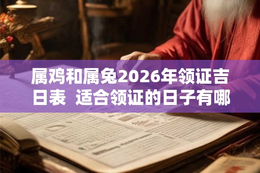 属鸡和属兔2026年领证吉日表  适合领证的日子有哪些