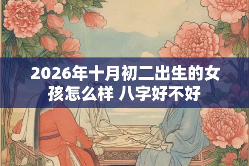 2026年十月初二出生的女孩怎么样 八字好不好