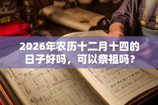 2026年农历十二月十四的日子好吗，可以祭祖吗？