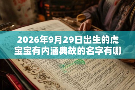 2026年9月29日出生的虎宝宝有内涵典故的名字有哪些 2026年9月29日出生的虎宝宝有内涵典故的名字有哪些