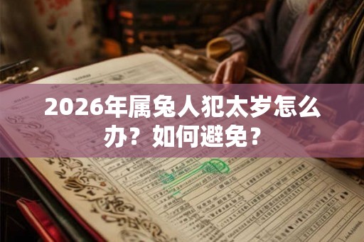 2026年属兔人犯太岁怎么办？如何避免？