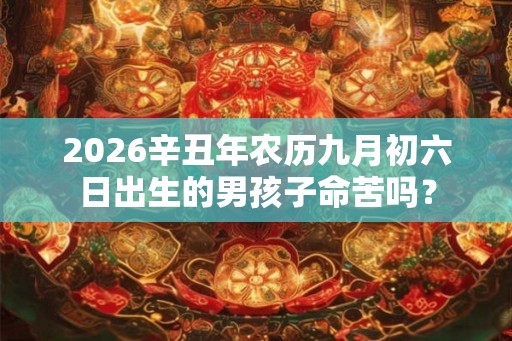 2026辛丑年农历九月初六日出生的男孩子命苦吗？