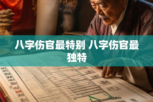 八字伤官最特别 八字伤官最独特