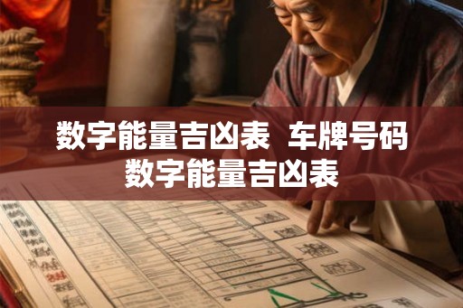 数字能量吉凶表 车牌号码数字能量吉凶表 数字能量吉凶表 车牌号码数字能量吉凶表