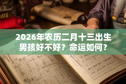 2026年农历二月十三出生男孩好不好？命运如何？